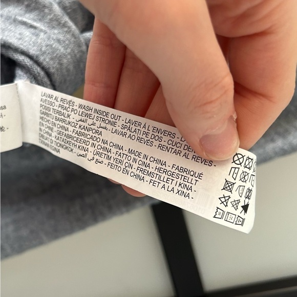 [S] Zara Light Grey Button Down Long Sleeve Crop Top Super Soft - Picture 12 of 15